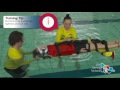 Spinal Management   2 person, three loop end straps (Shallow water)