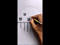 Circle drawing - pencil easy drawing #shorts# pencil sketch.