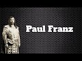 Paul Franz  - Plus Blanche (Les Huguenots) 1912 Remastered