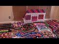 big setup with 20,000 dominoes