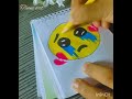 How to draw sad emoji 🥺step by step very easy drawing #video #drawing #viral #