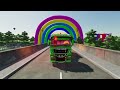 TRANSPORTING EXCAVATOR, AMBULANCE, MIXER TRUCK & COLORED TRUCK - FS 22 #part1