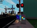 Basic train crossing 2 years (playing with jax) roblox