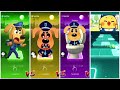 Sheriff Labrador Team 🆚️ Sheriff Labrador Exe Team. Who Is Best? | Tiles Hop EDM Rush!