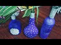 #simple bottle art with eggshell.#violet bottle art 💜💜