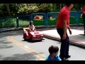 Andrea driving at Legoland