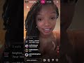 Halle Bailey Instgram Live | 4.28.24 | cxhdailys