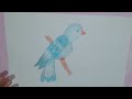 How to Draw a Bird for Kids and Beginner's | The New Bird drawing system using 1 number