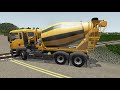 Cars vs Rails ― BeamNG.drive Crashes