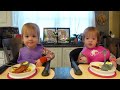 Twins try soldier eggs