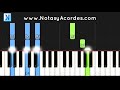 NOCHE DE PAZ (Villancico) Piano Tutorial Fácil | Canción en Piano Fácil Synthesia