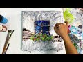 Wisteria Climbing Around A Window | Acrylic painting for beginners step by step | Paint9 Art