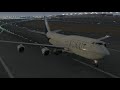 [XPlane11] Boeing 747 against a severe weather condition