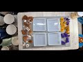 Making Square Dried Flower Coasters With All 3 Types of Resin Epoxy, UV and Polyurethane 😲