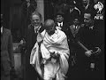 Mahatma Gandhi Arrives in the U.K. (1931) | British Pathé