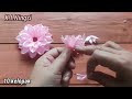 Bunga Dahlia Merah Muda || Tutorial Membuat Bunga Dari Pita Satin || DIY