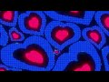 Warped Pink and Blue Y2k Neon LED Lights Heart Background || 1 Hour Looped HD
