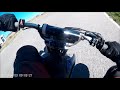 I broke the throttle! DRZ 400SM Race Track