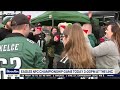 Eagles fans tailgate at Lincoln Financial Field hours before kickoff