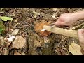 Bushcraft Knife with a Built-in Bow Drill Divet | Andi Giant Blades
