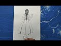 Back Side Girl Drawing With Glass 🍷|Drawing Tutorial Easy Step by Step
