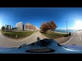 Lakefront Trail (LFT), Chicago - Cycling Timelapse (360)