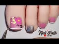 Uñas decoradas color rosa 🩷Uñas sencillas y facil de hacer | Uñas decoradas con pinturas acrílicas