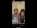 HALLE AND CHLOE BAILEY TALKS DIRTY ON  LIVE