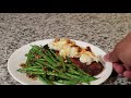 Easy French Onion Cajun Salmon and Sautéed Green Beans