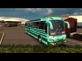SETC Maruti Bus on Slippery Ice Road Chasing SETC Volvo bus | ETS2 | indian bus mod