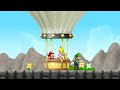 New Super Mario Bros. Wii – 3 Player Final Boss Walkthrough Co-Op
