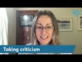 Taking criticism - why it's hard