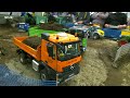 BEST OF RC TRUCKS AT THE CONSTRUCTION SITE / RC FAIR GERMANY / MB ACTROS HUIAN - TAMIYA - KABOLITE