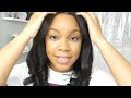 Silk Press on Natural Hair + Trimming My Own Hair | First Time