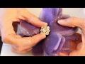 How To Make A Wedding Hair Flower Using Organza & Tulle