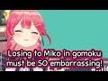 *NO CUTS* Miko Surprised EVERYONE vs Suisei in Gomoku (INSANE) 【ENG Sub Hololive】