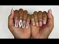 Doing both my hands using BTARTBOX X- COAT Tips | spring nails | review🌸💖