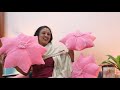 STAR PINK Cushions with COVERS महंगे कुशन्स सस्ते में बनायें , HOME DECOR DIY, Cushions Design