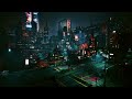 Desktop Lively Wallpaper: Cyberpunk 2077 Night City - 1920x1080p HD 60fps.
