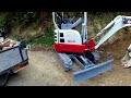 Installing a Culvert Pipe with a Mini Excavator - Takeuchi TB217R
