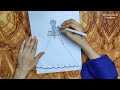 How to Draw Girls Back Side with Muna Drawing Academy | Learn Drawing with Muna Step by Step |