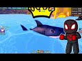 SPIDERMAN EATS EVERYONE as the BIGGEST SHARK In Roblox!