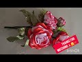 DIY-EASY satin ribbon roses #ribbonflowers #ribboncraft #handmade #diy #handmade