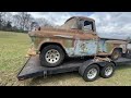 Barn find 1957 Chevy Truck Rescue “Ol Blue” sees daylight for the first time in over 20 years!