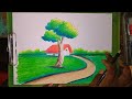 How to draw village drawing for beginners/How to draw village drawing easy