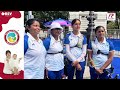 Archery coach Purnima Mahato reacts to the Indian archery team's performance.