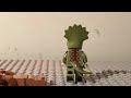 Dinosaur guy beats up Gingerbread man