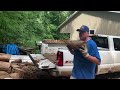 FIREWOOD | Unloading ash rounds then loading cherry