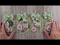 Layered Christmas Tags From Scrapbook Paper