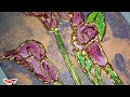 Pouring+ glue gun art| Glue gun art on canvas| pouring art | #flowerspainting #gluegunhack